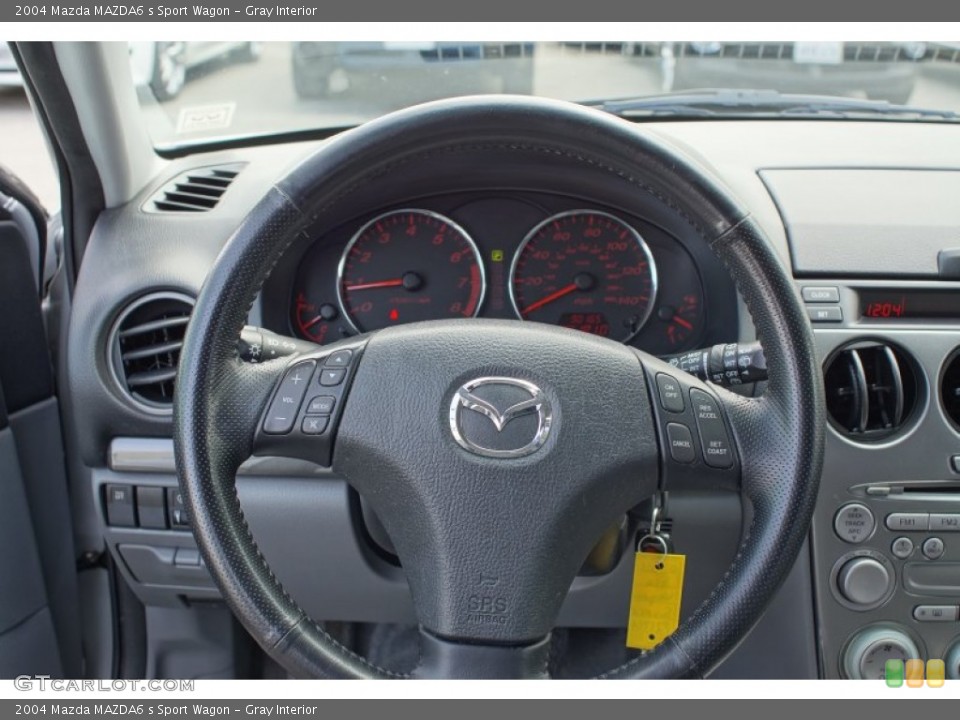 Gray Interior Steering Wheel for the 2004 Mazda MAZDA6 s Sport Wagon #79460178