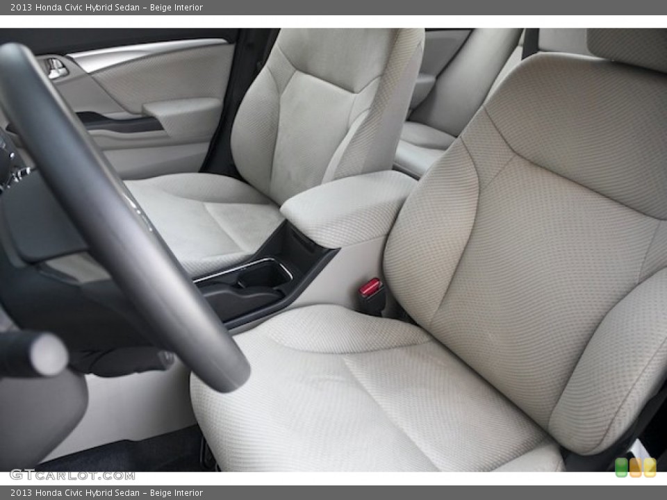 Beige Interior Front Seat for the 2013 Honda Civic Hybrid Sedan #79461223
