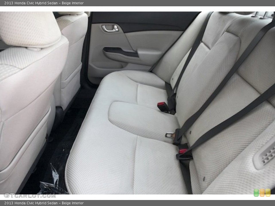 Beige Interior Rear Seat for the 2013 Honda Civic Hybrid Sedan #79461232