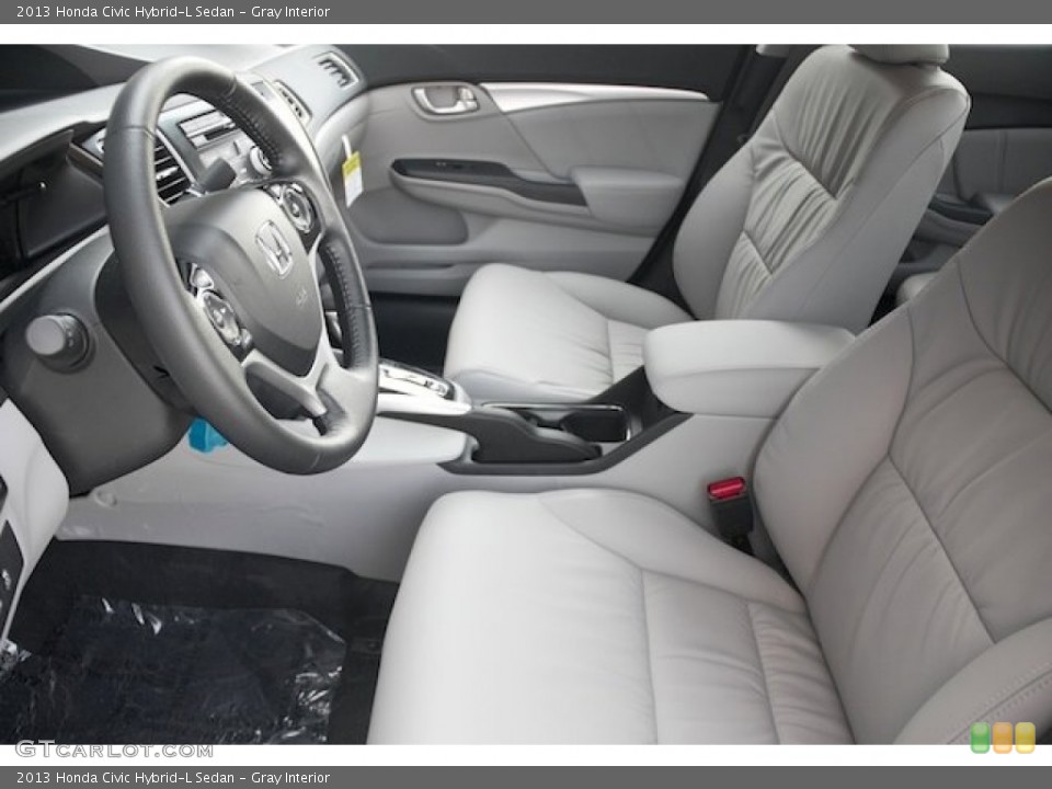 Gray Interior Photo for the 2013 Honda Civic Hybrid-L Sedan #79461403