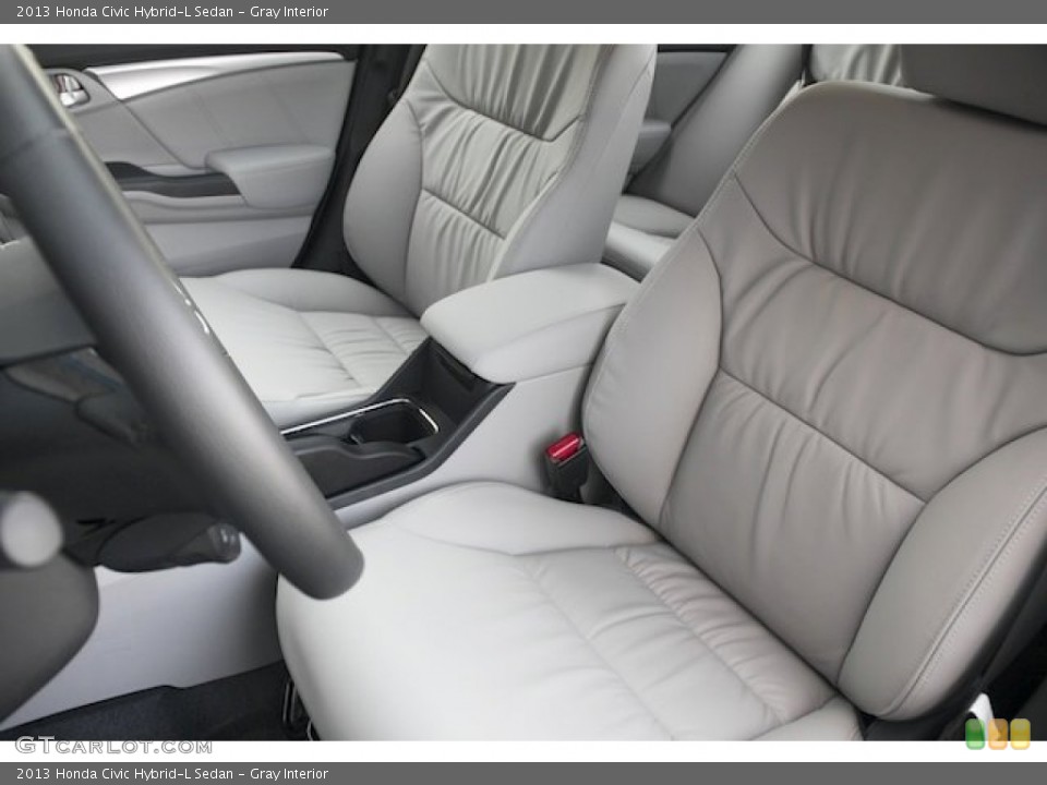 Gray Interior Front Seat for the 2013 Honda Civic Hybrid-L Sedan #79461409