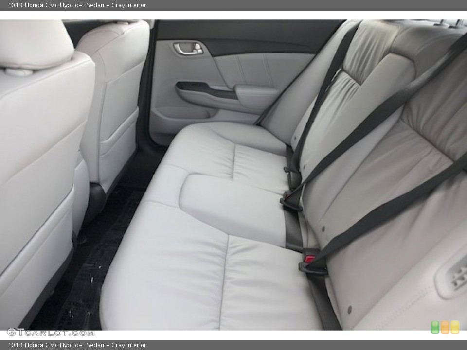 Gray Interior Rear Seat for the 2013 Honda Civic Hybrid-L Sedan #79461418