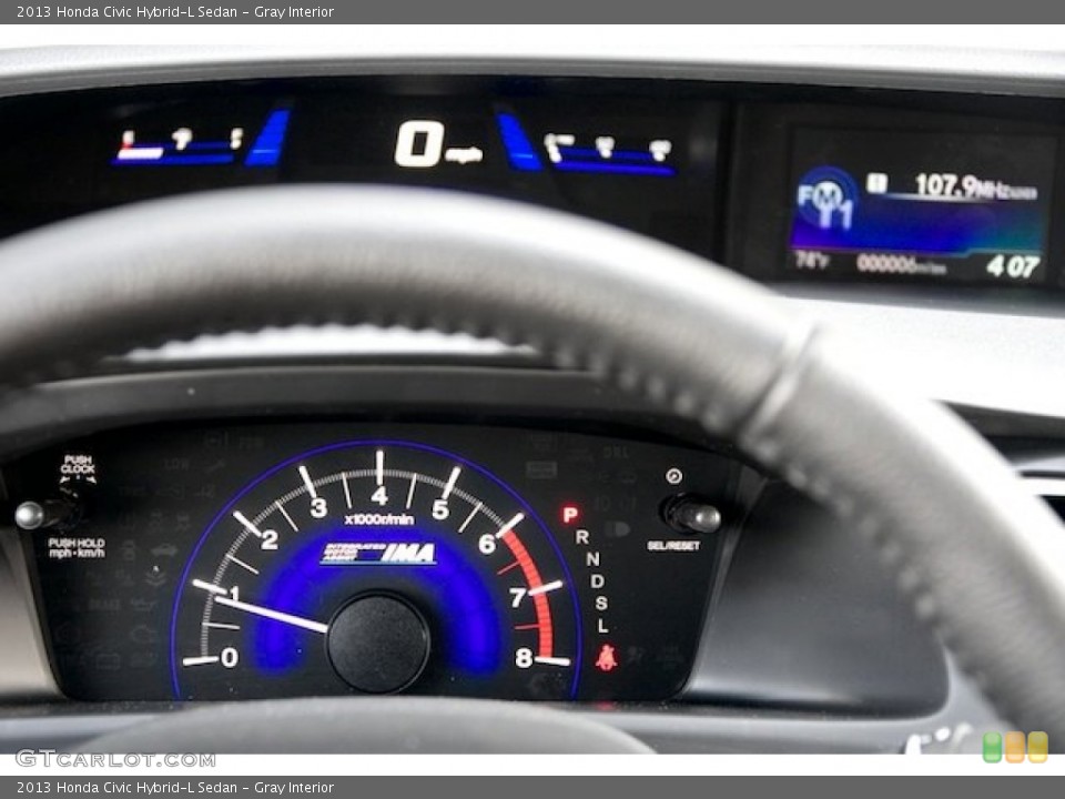 Gray Interior Gauges for the 2013 Honda Civic Hybrid-L Sedan #79461443