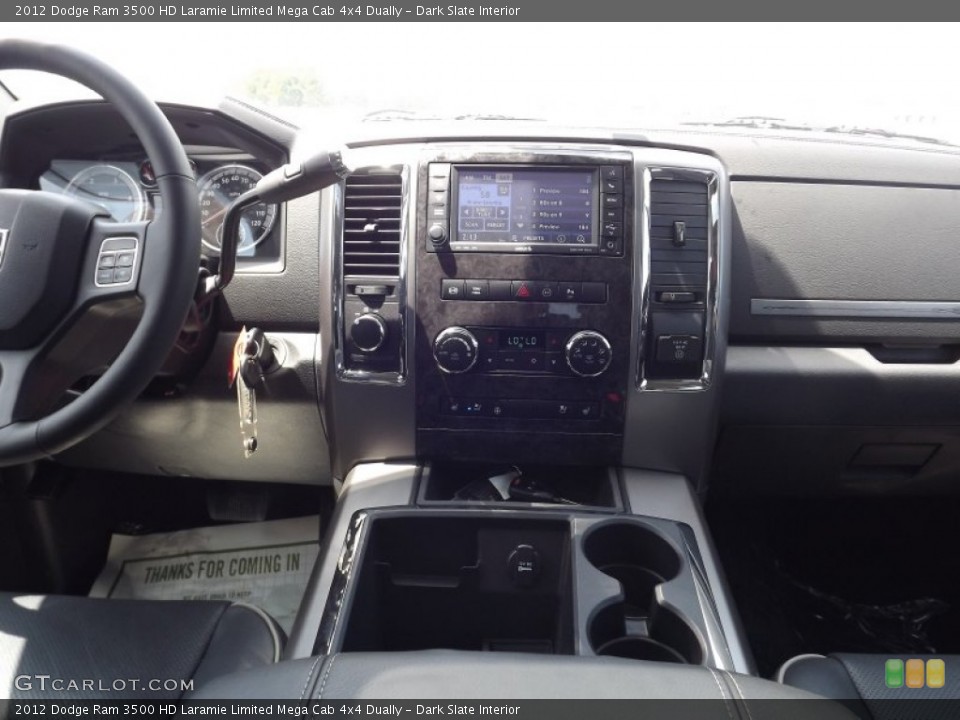 Dark Slate Interior Dashboard for the 2012 Dodge Ram 3500 HD Laramie Limited Mega Cab 4x4 Dually #79462594