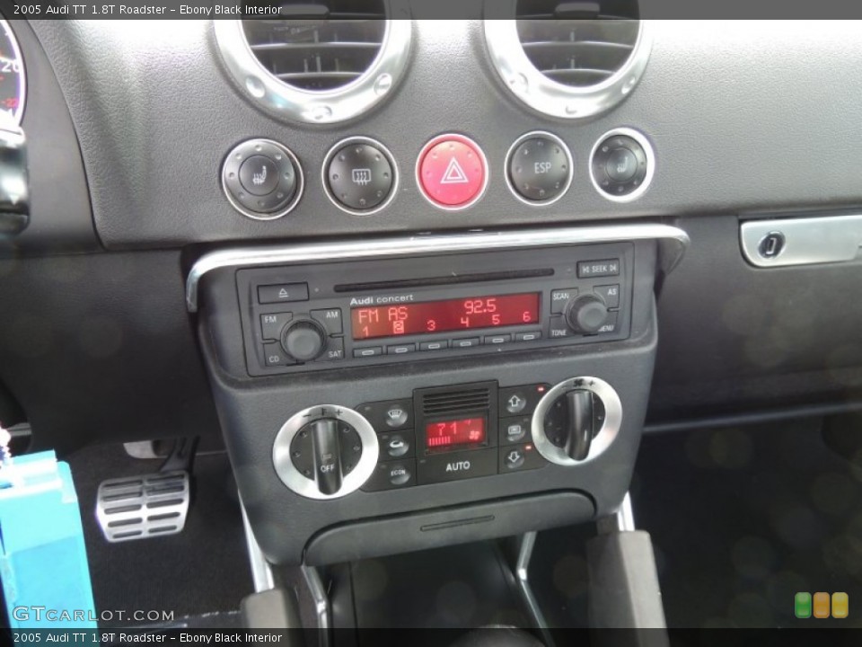 Ebony Black Interior Controls for the 2005 Audi TT 1.8T Roadster #79464530
