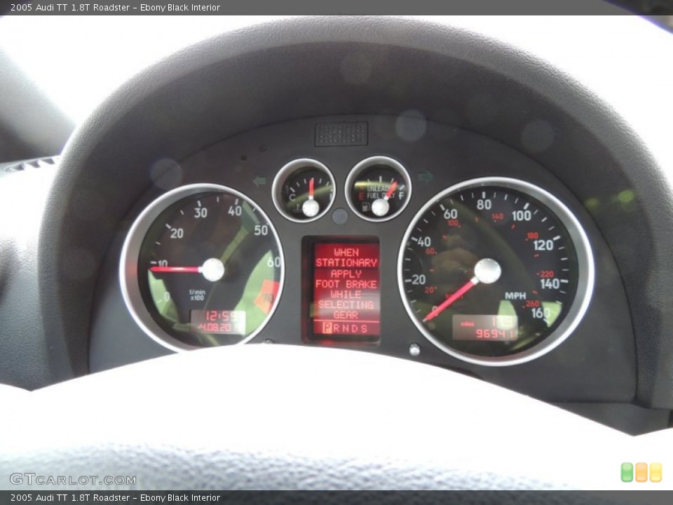 Ebony Black Interior Gauges for the 2005 Audi TT 1.8T Roadster #79464548