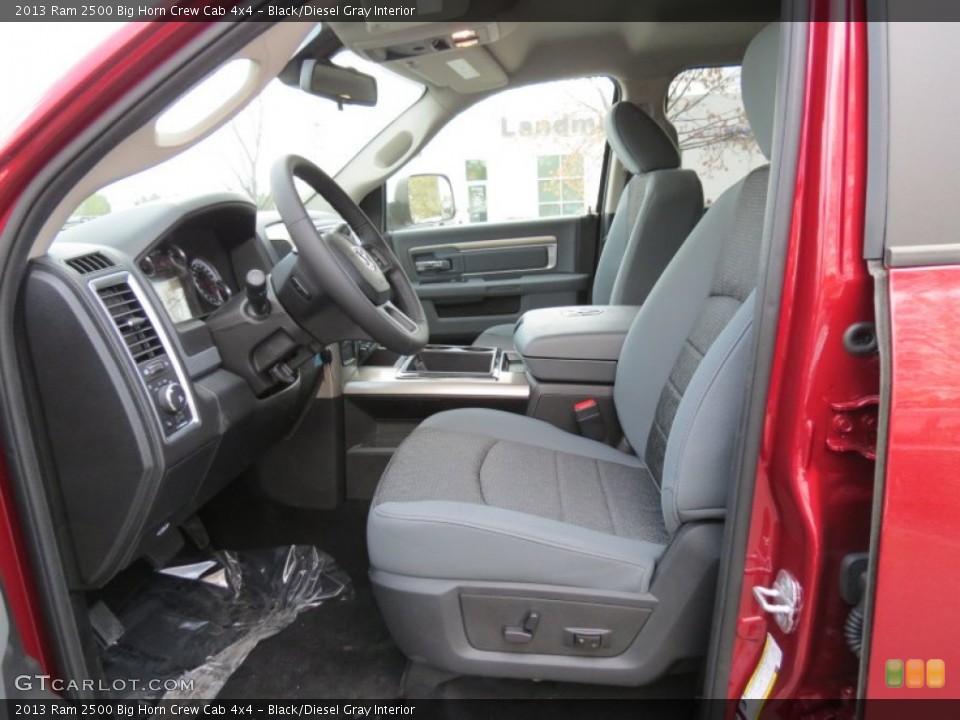 Black/Diesel Gray Interior Photo for the 2013 Ram 2500 Big Horn Crew Cab 4x4 #79464575