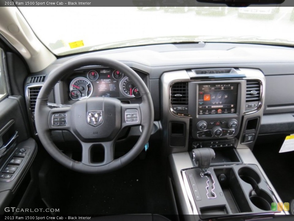 Black Interior Dashboard for the 2013 Ram 1500 Sport Crew Cab #79464860
