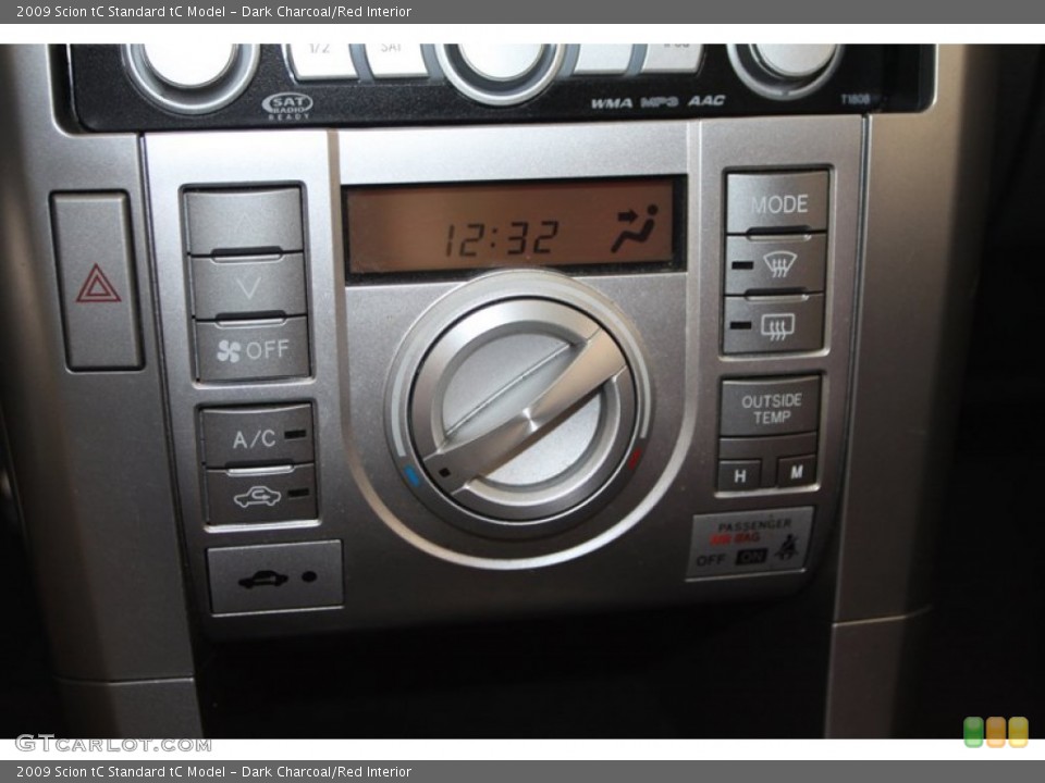 Dark Charcoal/Red Interior Controls for the 2009 Scion tC  #79464923