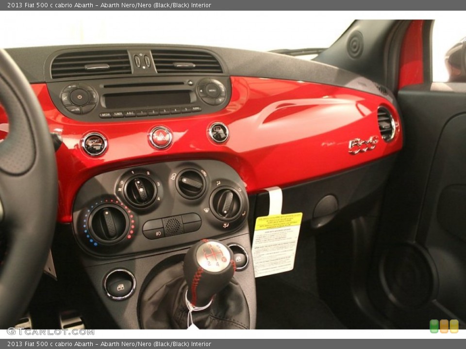 Abarth Nero/Nero (Black/Black) Interior Controls for the 2013 Fiat 500 c cabrio Abarth #79465361