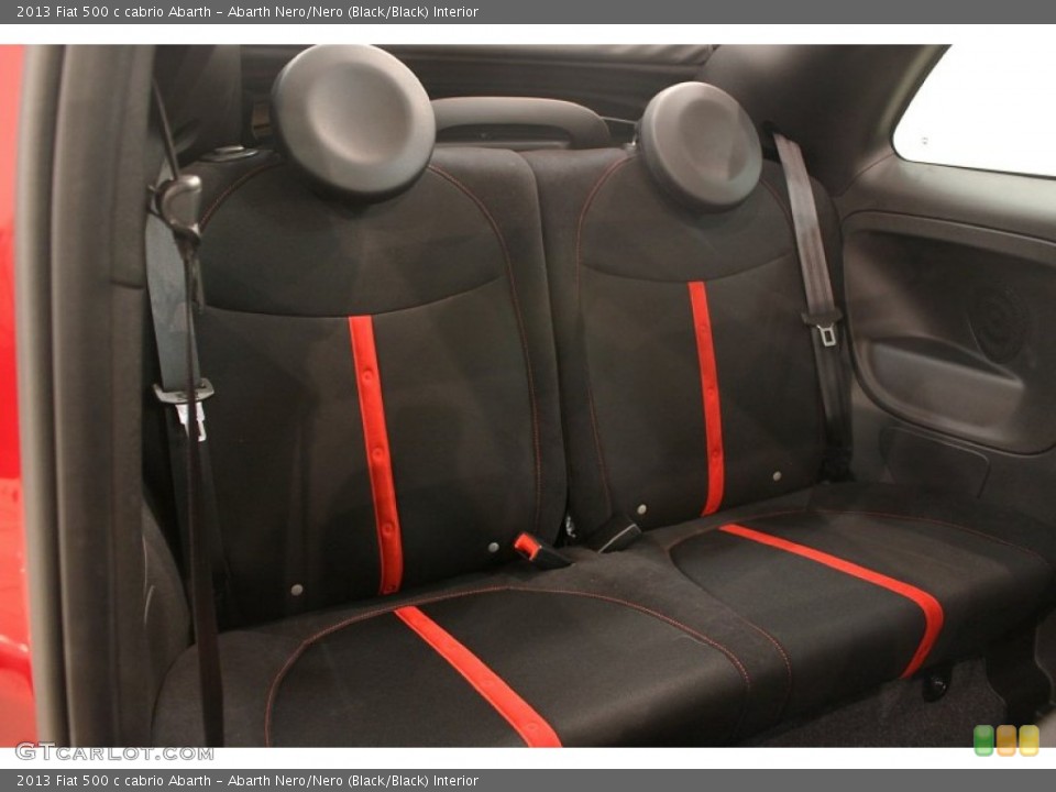 Abarth Nero/Nero (Black/Black) Interior Rear Seat for the 2013 Fiat 500 c cabrio Abarth #79465481