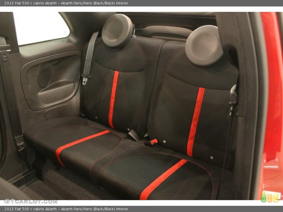 Abarth Nero/Nero (Black/Black) Interior Rear Seat for the 2013 Fiat 500 c cabrio Abarth #79465499