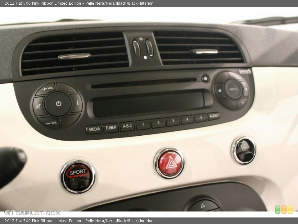 Pelle Nera/Nera (Black/Black) Interior Audio System for the 2012 Fiat 500 Pink Ribbon Limited Edition #79466688