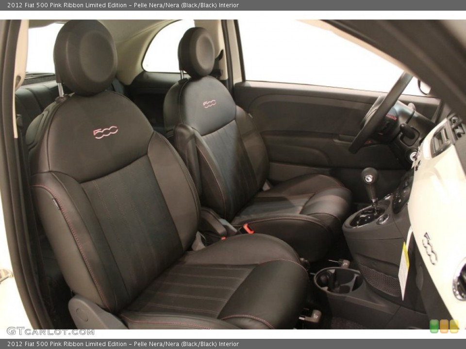 Pelle Nera/Nera (Black/Black) Interior Photo for the 2012 Fiat 500 Pink Ribbon Limited Edition #79466744