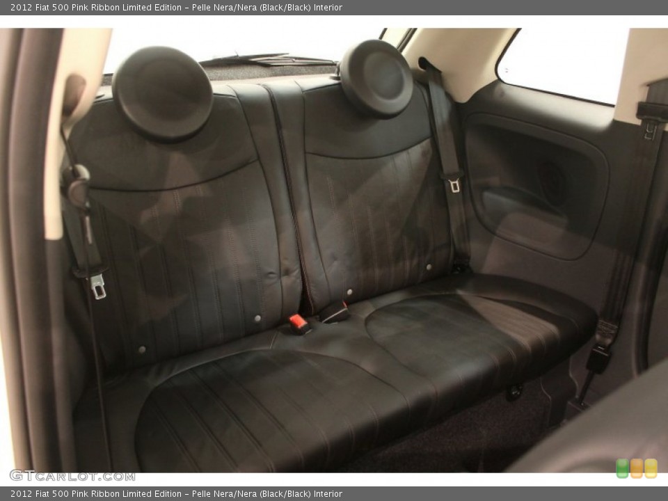 Pelle Nera/Nera (Black/Black) Interior Rear Seat for the 2012 Fiat 500 Pink Ribbon Limited Edition #79466759