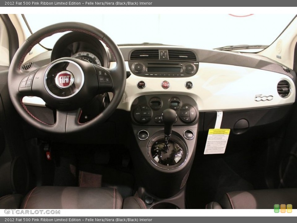 Pelle Nera/Nera (Black/Black) Interior Dashboard for the 2012 Fiat 500 Pink Ribbon Limited Edition #79466796