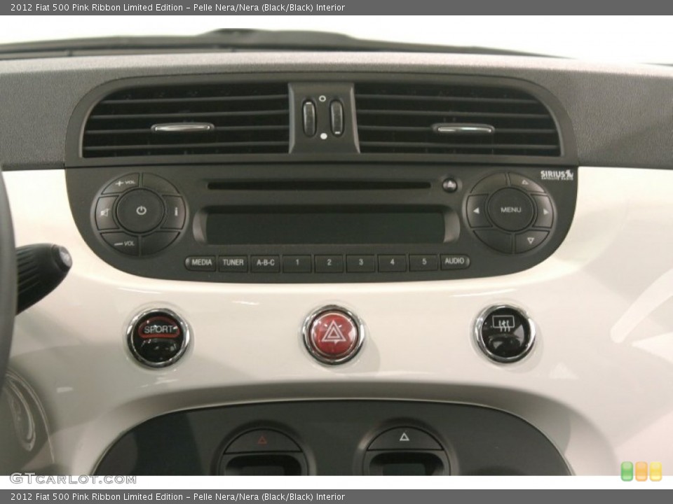 Pelle Nera/Nera (Black/Black) Interior Audio System for the 2012 Fiat 500 Pink Ribbon Limited Edition #79466833