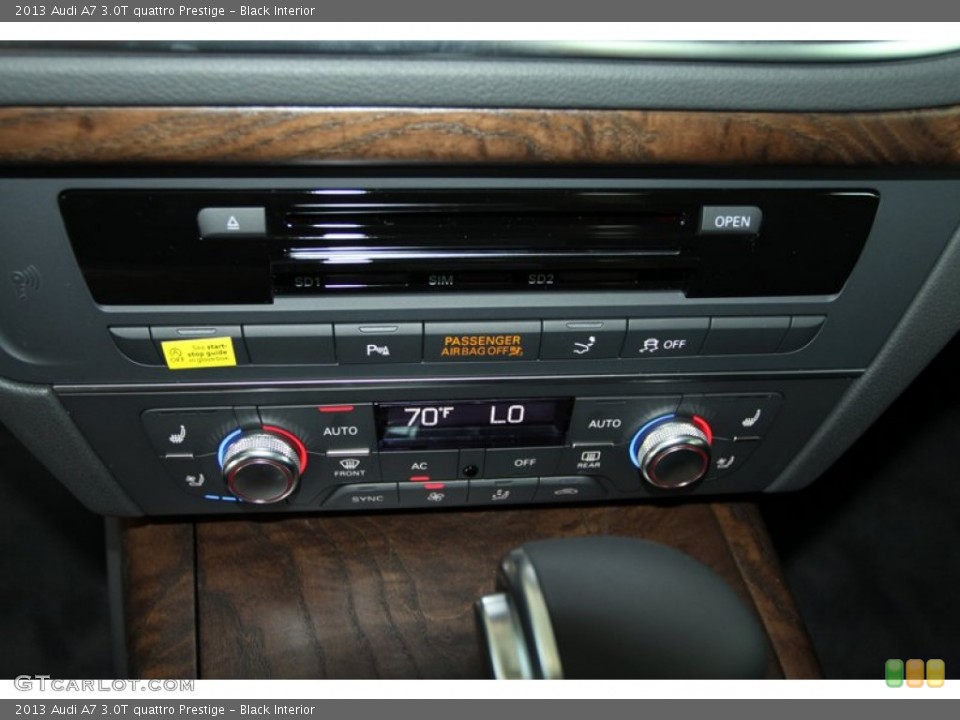 Black Interior Controls for the 2013 Audi A7 3.0T quattro Prestige #79466963