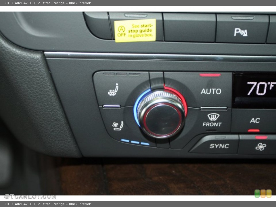 Black Interior Controls for the 2013 Audi A7 3.0T quattro Prestige #79466981