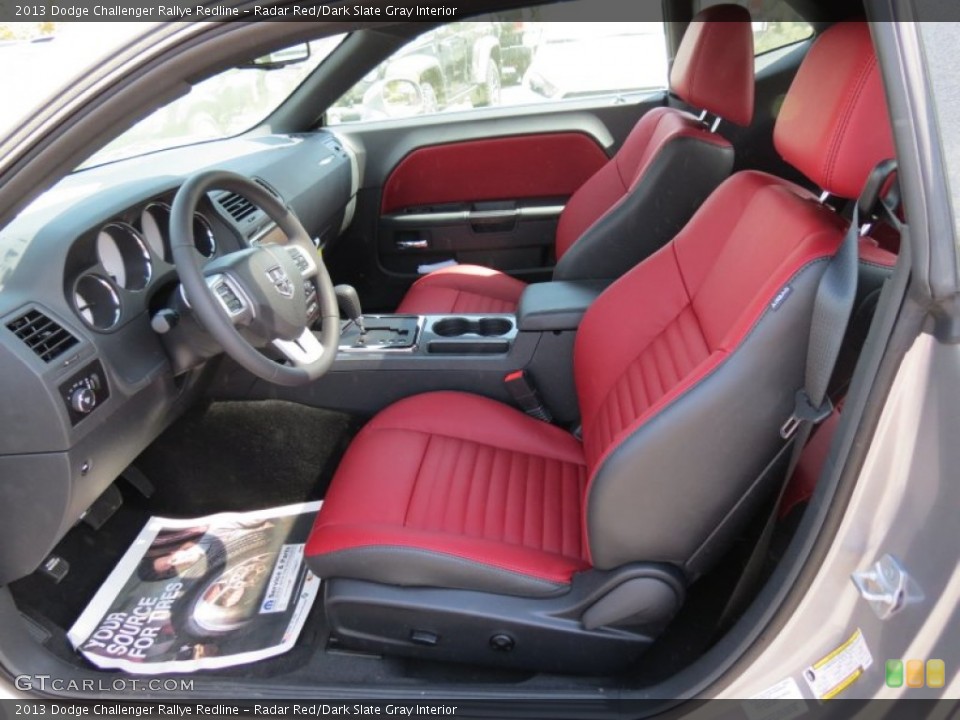 Radar Red/Dark Slate Gray Interior Photo for the 2013 Dodge Challenger Rallye Redline #79467326