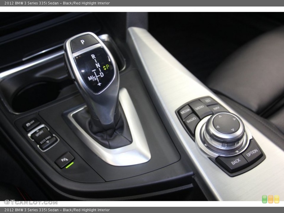 Black/Red Highlight Interior Transmission for the 2012 BMW 3 Series 335i Sedan #79467413