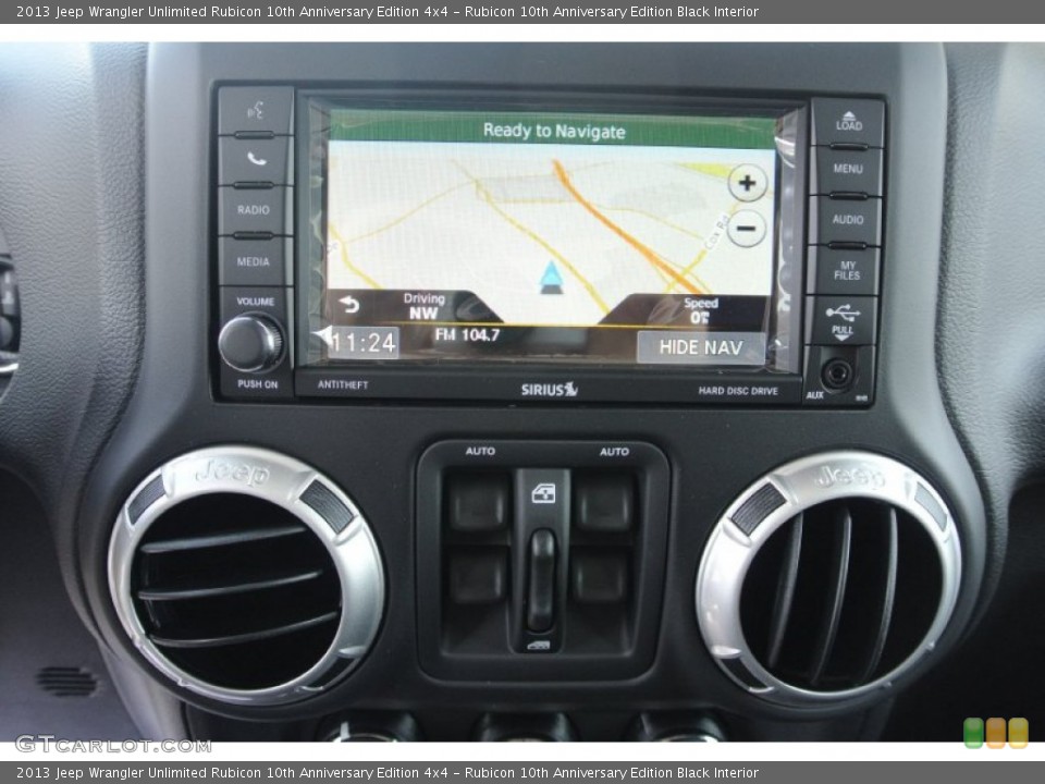 Rubicon 10th Anniversary Edition Black Interior Navigation for the 2013 Jeep Wrangler Unlimited Rubicon 10th Anniversary Edition 4x4 #79468017