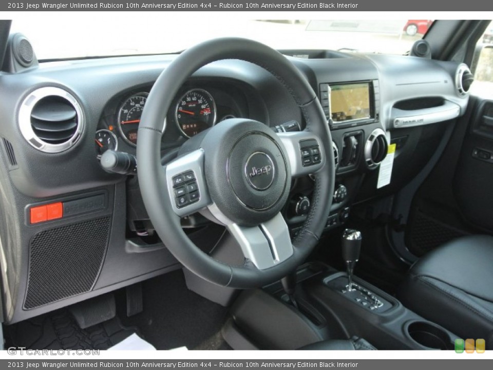 Rubicon 10th Anniversary Edition Black Interior Dashboard for the 2013 Jeep Wrangler Unlimited Rubicon 10th Anniversary Edition 4x4 #79468233