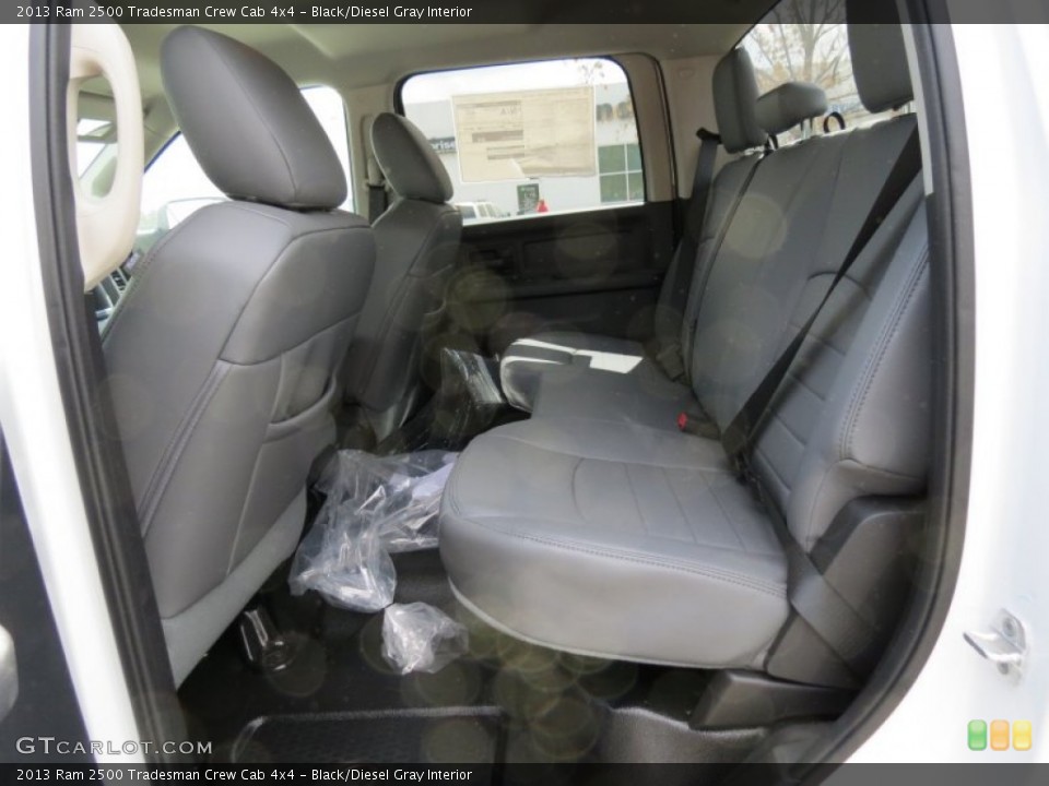 Black/Diesel Gray Interior Rear Seat for the 2013 Ram 2500 Tradesman Crew Cab 4x4 #79468731