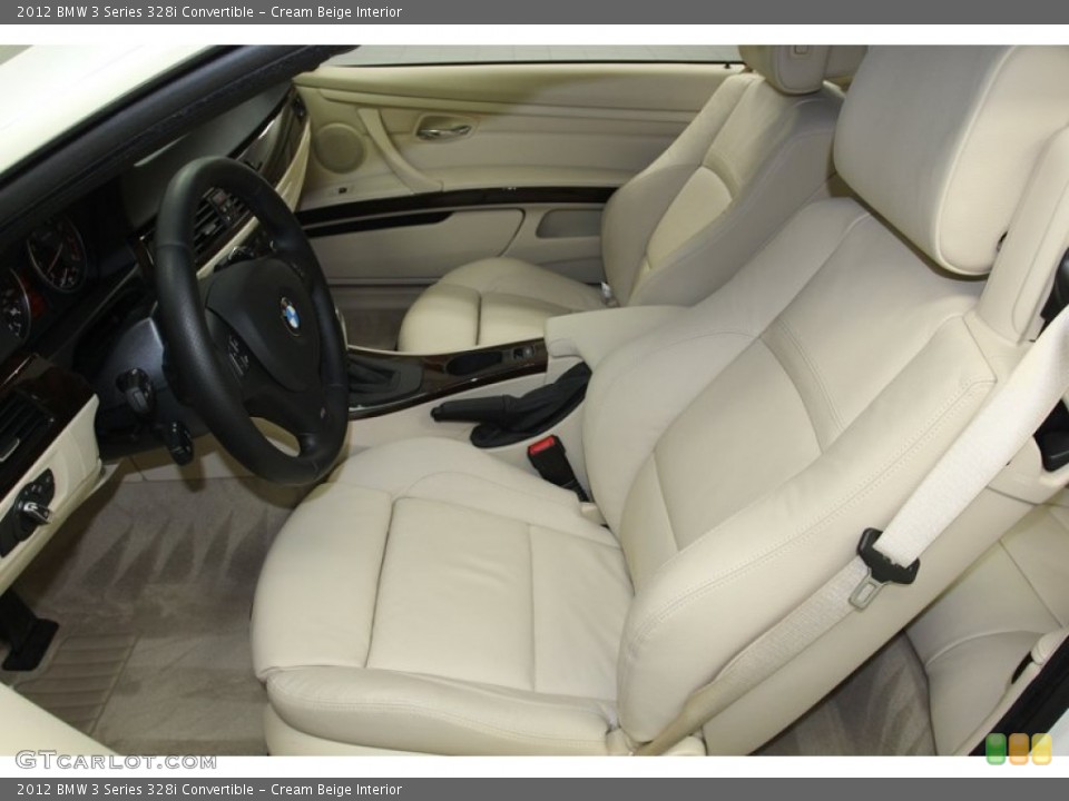 Cream Beige Interior Photo for the 2012 BMW 3 Series 328i Convertible #79472447