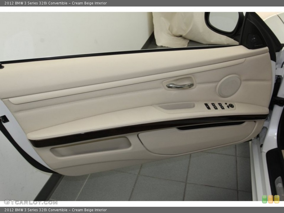 Cream Beige Interior Door Panel for the 2012 BMW 3 Series 328i Convertible #79472491