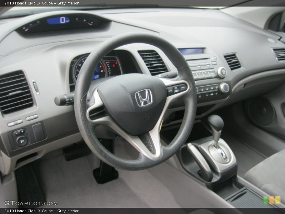 Gray Interior Dashboard for the 2010 Honda Civic LX Coupe #79472509