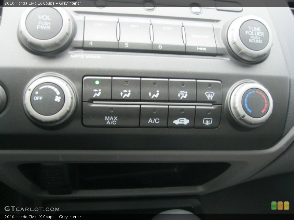 Gray Interior Controls for the 2010 Honda Civic LX Coupe #79472641