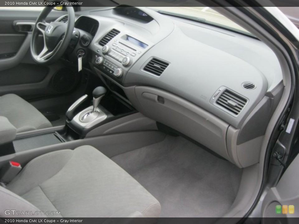 Gray Interior Dashboard for the 2010 Honda Civic LX Coupe #79472765