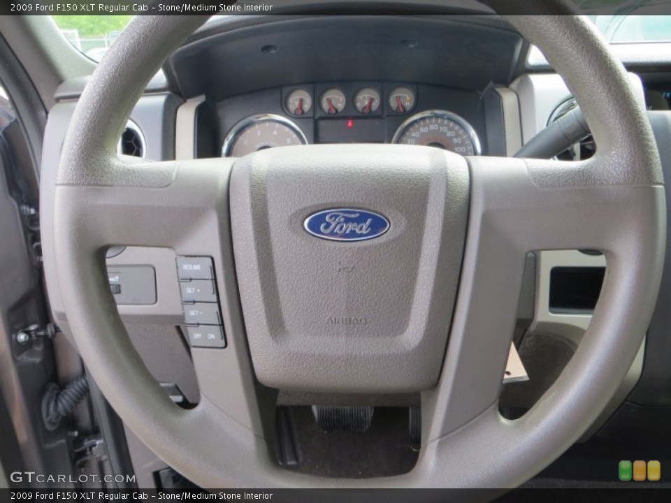 Stone/Medium Stone Interior Steering Wheel for the 2009 Ford F150 XLT Regular Cab #79472937