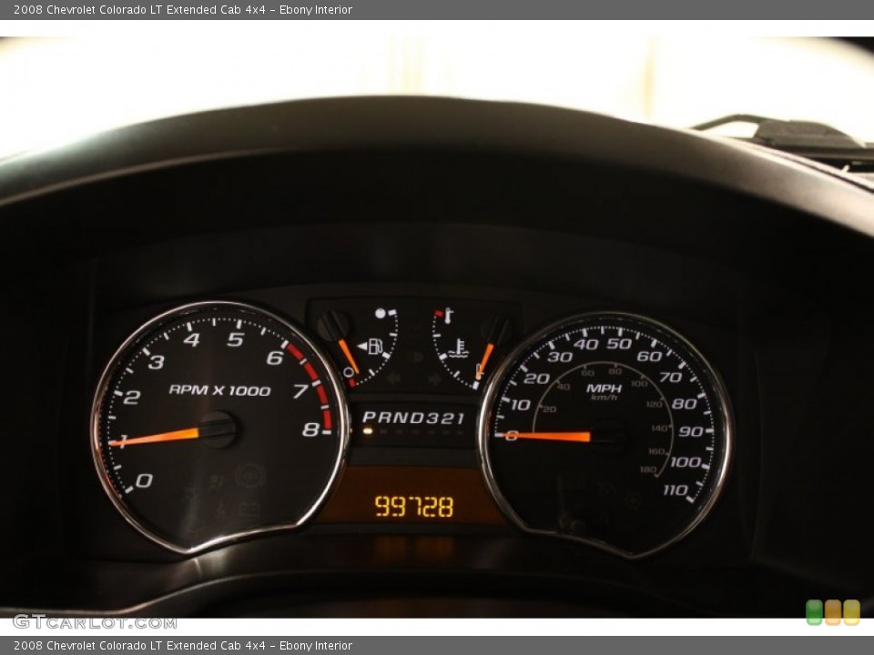 Ebony Interior Gauges for the 2008 Chevrolet Colorado LT Extended Cab 4x4 #79478122