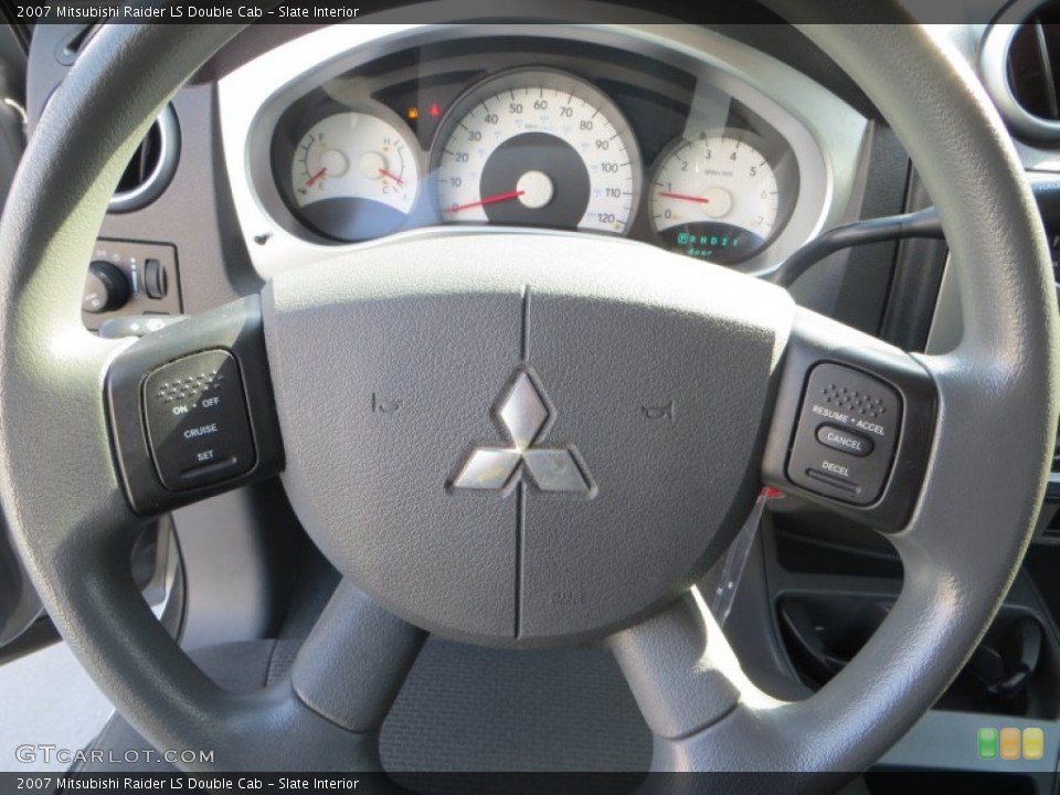 Slate Interior Steering Wheel for the 2007 Mitsubishi Raider LS Double Cab #79480358