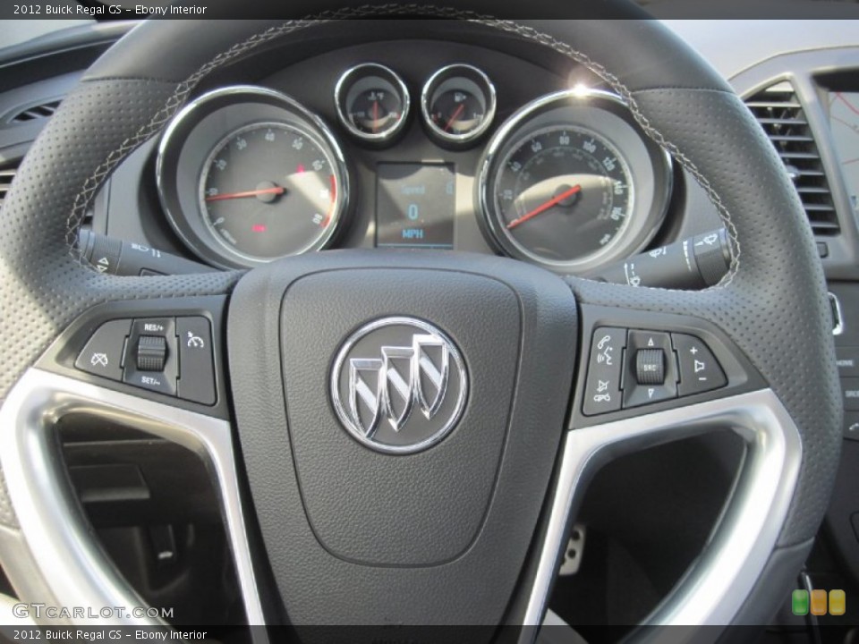 Ebony Interior Steering Wheel for the 2012 Buick Regal GS #79486751