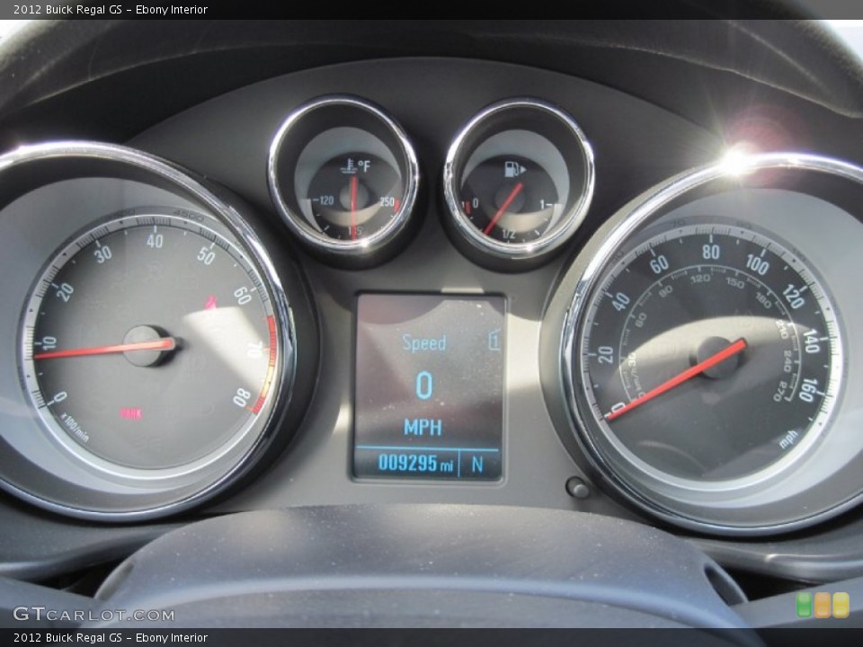 Ebony Interior Gauges for the 2012 Buick Regal GS #79486772