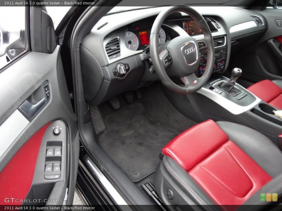 Black/Red Interior Photo for the 2011 Audi S4 3.0 quattro Sedan #79488380