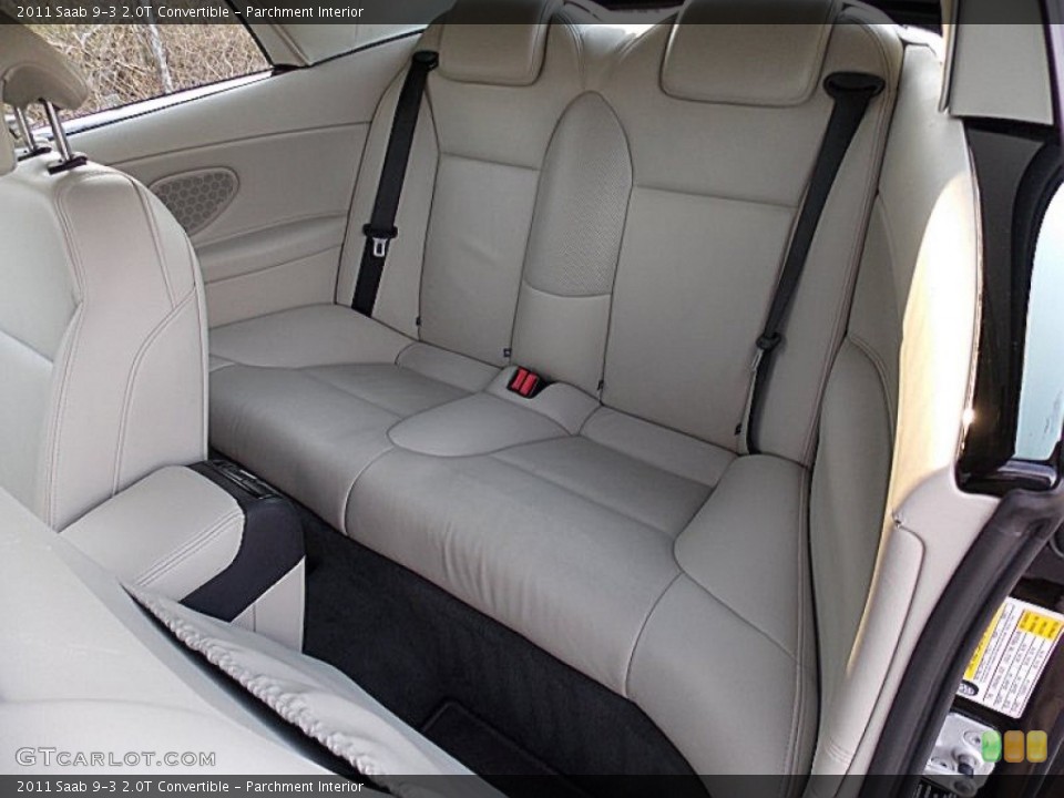Parchment Interior Rear Seat for the 2011 Saab 9-3 2.0T Convertible #79489194