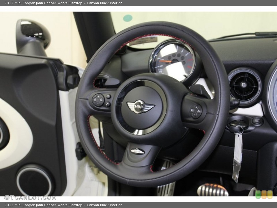 Carbon Black Interior Steering Wheel for the 2013 Mini Cooper John Cooper Works Hardtop #79489373
