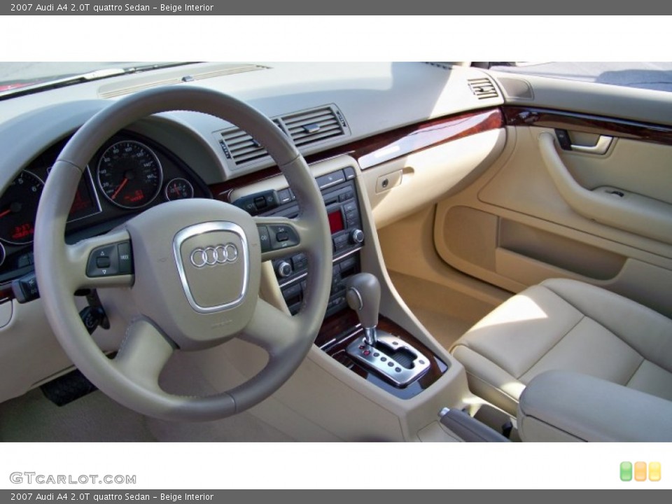 Beige Interior Dashboard for the 2007 Audi A4 2.0T quattro Sedan #79490452