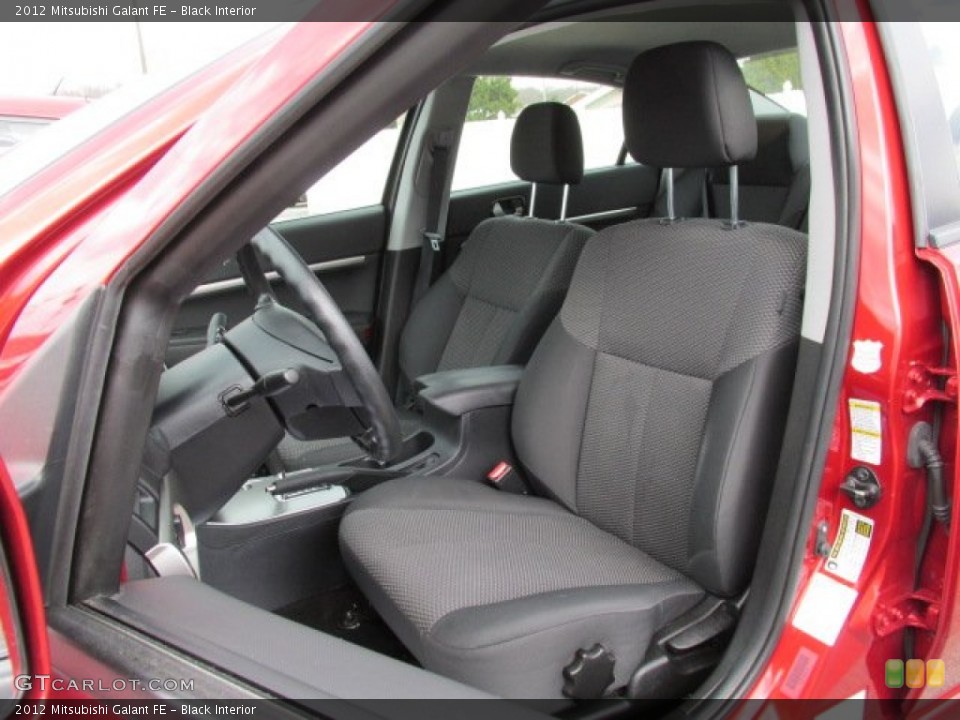 Black Interior Front Seat for the 2012 Mitsubishi Galant FE #79490963