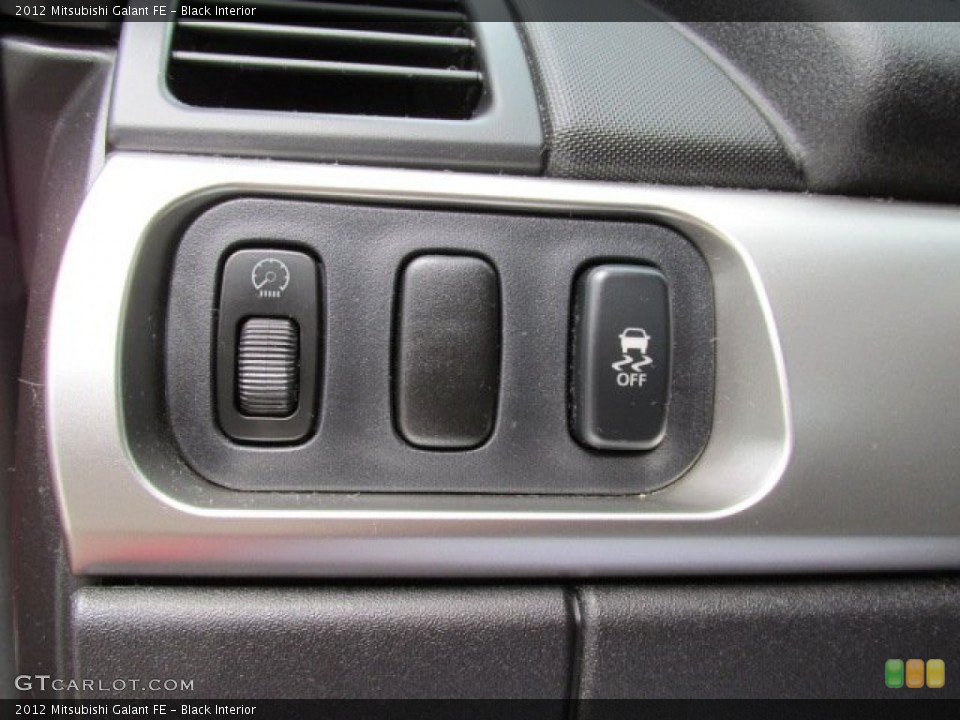 Black Interior Controls for the 2012 Mitsubishi Galant FE #79491036