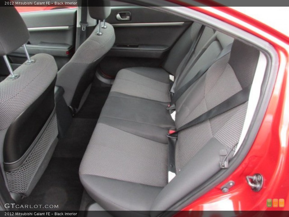 Black Interior Rear Seat for the 2012 Mitsubishi Galant FE #79491072
