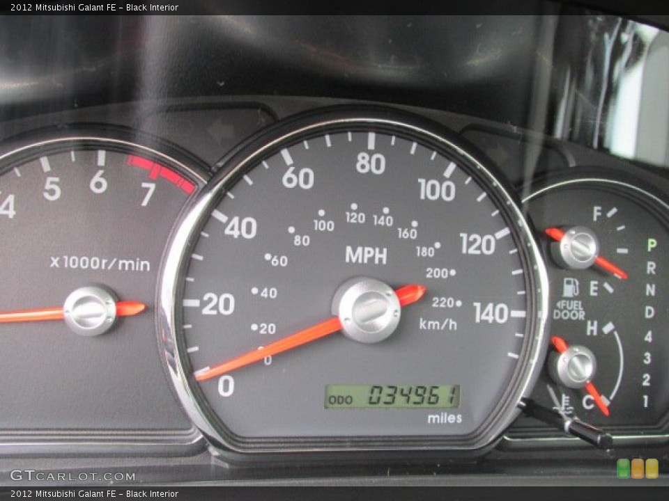Black Interior Gauges for the 2012 Mitsubishi Galant FE #79491125