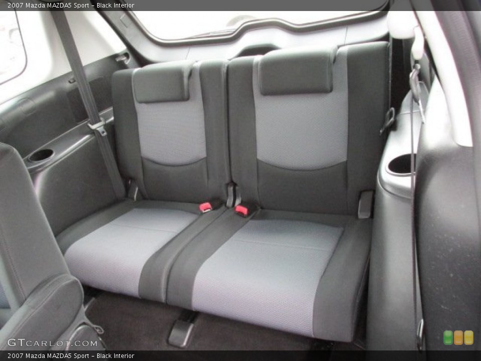 Black Interior Rear Seat for the 2007 Mazda MAZDA5 Sport #79492777
