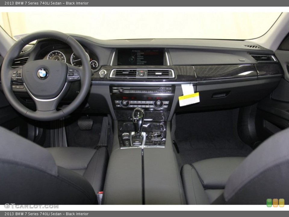 Black Interior Dashboard for the 2013 BMW 7 Series 740Li Sedan #79492812