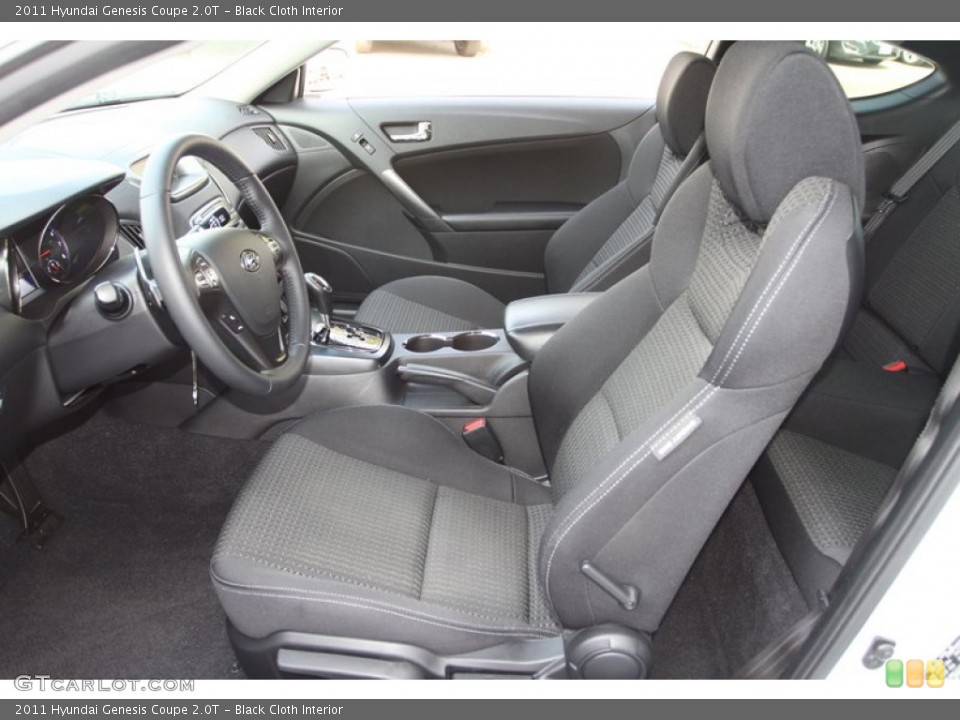 Black Cloth Interior Front Seat for the 2011 Hyundai Genesis Coupe 2.0T #79493305