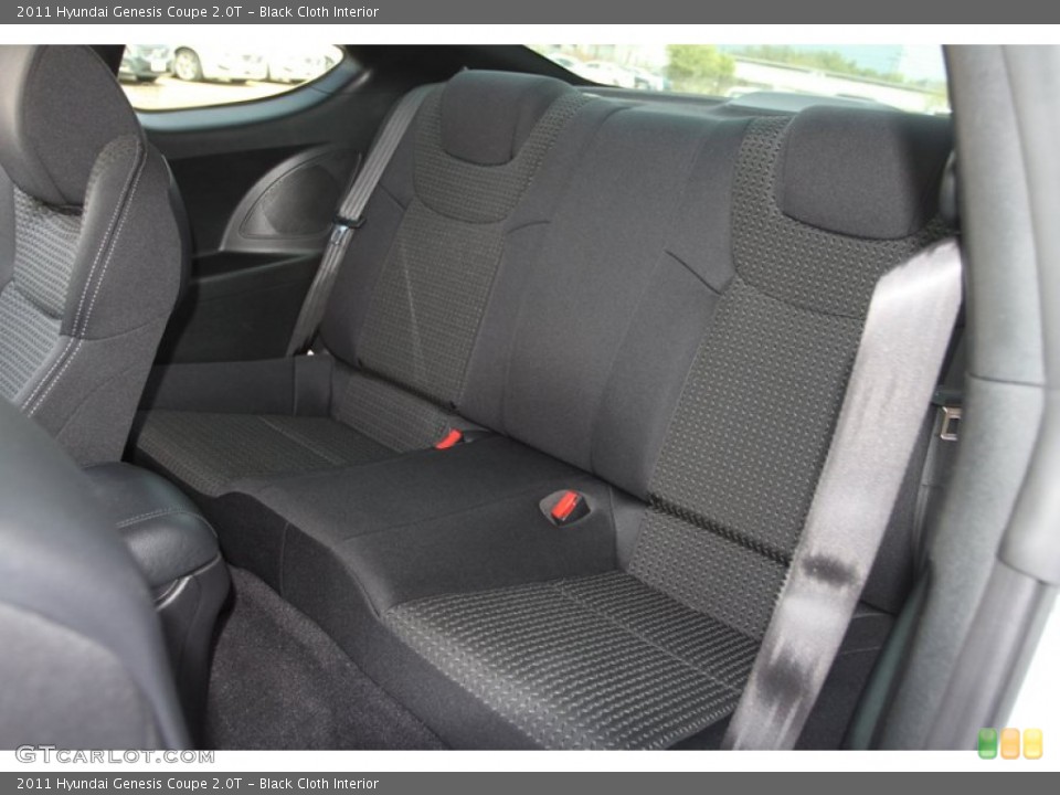 Black Cloth Interior Rear Seat for the 2011 Hyundai Genesis Coupe 2.0T #79493323